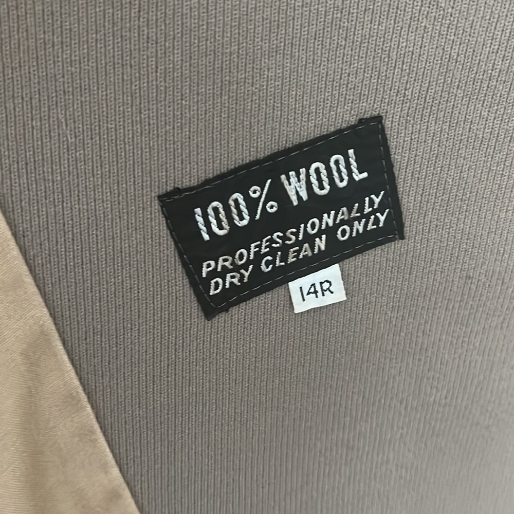 Tan wool Christian Dior trench coat - Picture 8 of 8